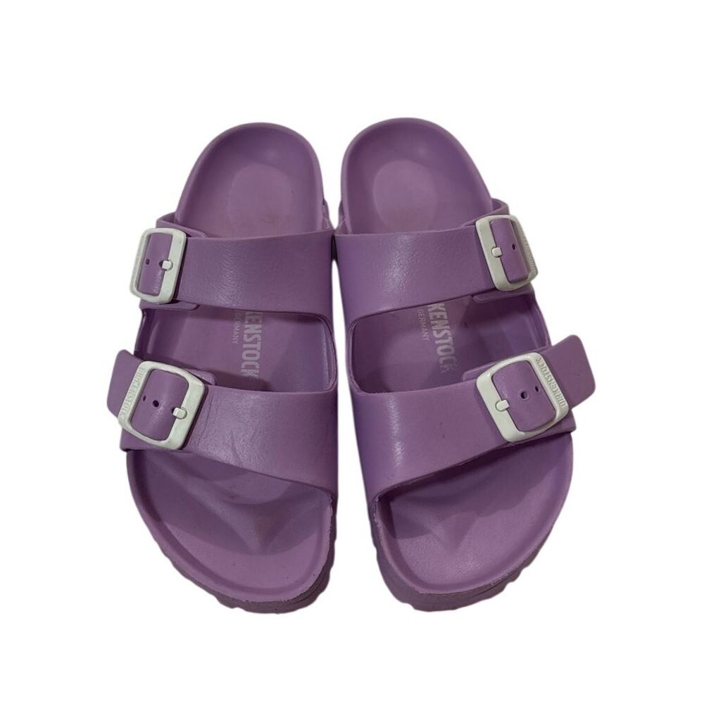 Birkenstock Womens 5 Arizona EVA Sandals Lavender Straps Buckles Summer Beach